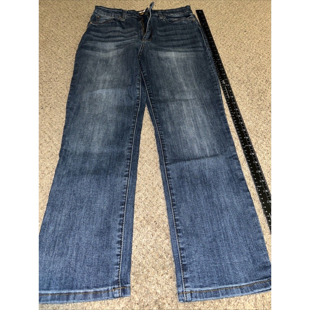 STS Blue Paisley Ultra High Rise Straight Leg Jeans Medium Wash Size 30 Womens